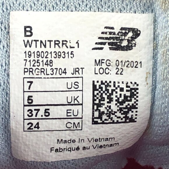 New Balance Women's Size 7B Grey Blue Nitrel V1 Trail Running Sneakers WTNTRRL1 - Picture 16 of 16